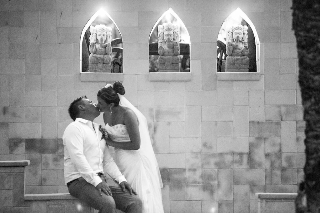 Bali Chapel Wedding - The Kiss of bride and groom